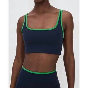 NEW SPLITS59 cait rigor bra in indigo/grass